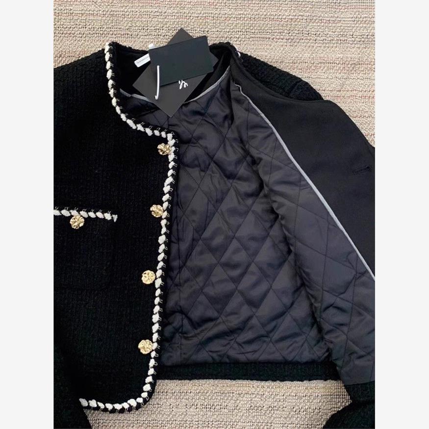 大码女装小香风夹棉外套