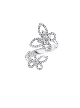 JO MALONE铜合金戒指 双蝴蝶戒指