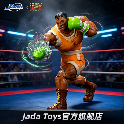 预定 Jada 1/12  可动手办人偶 街头霸王 拳王拜森 异色版 2P色