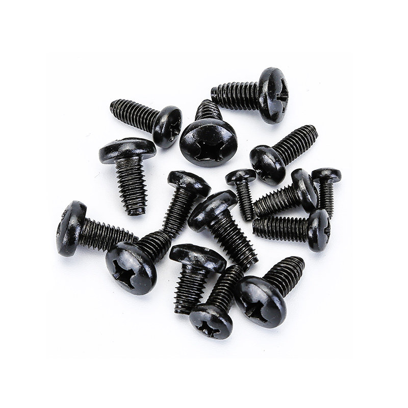 热销黑锌发黑色盘头三角牙自攻螺丝圆头十字自锁螺丝机柜机箱螺钉