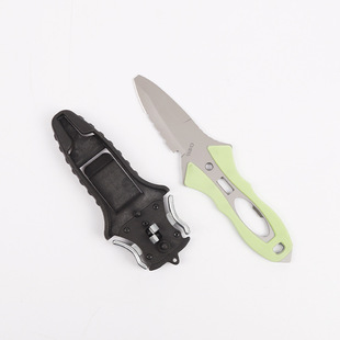 消防刀水域救援刀平头不锈钢渔猎绑腿急救用消防刀水域救援刀