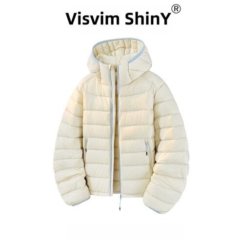 VISVIM SHINY连帽排骨羽绒服男女款冬季青少年轻薄保暖90鸭绒外套