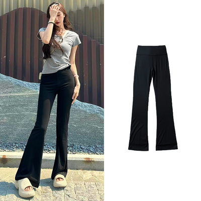 修身瑜伽裤微喇groove喇