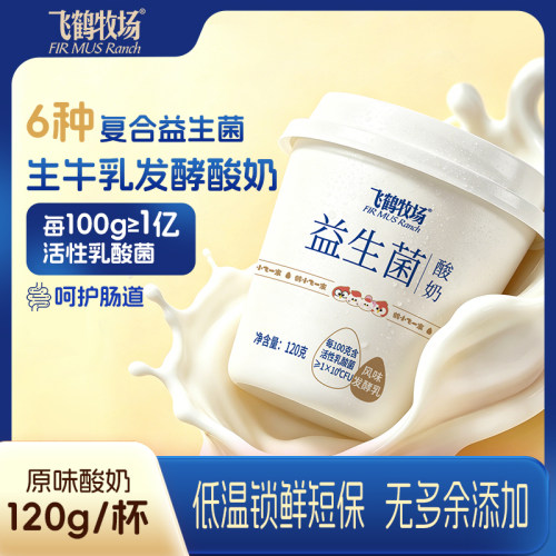飞鹤牧场原味益生菌酸奶120g