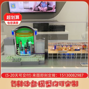 核电站模型定制核能发电工艺流程模型定做核电厂发电流程模型定制