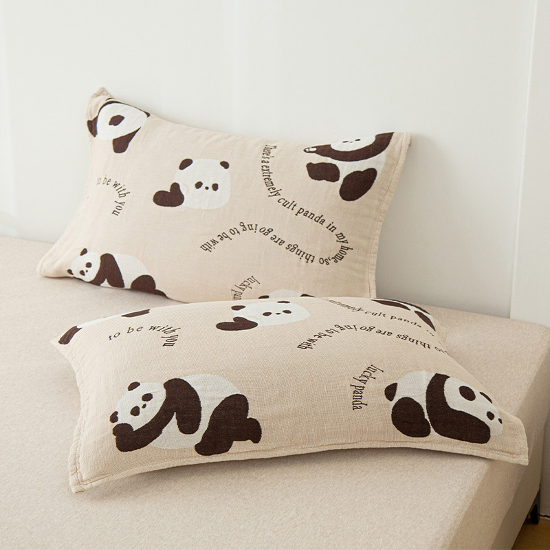 枕巾纯棉可固定一对装全棉高档纱布枕头巾防滑套巾男士2025新款