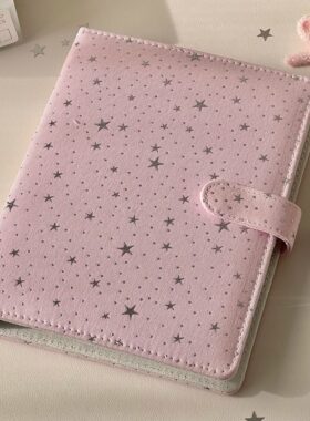 布艺星星A5四宫格卡册活页外壳