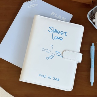 韩系小鱼A5四宫格卡册活页外壳高颜值ins风明星小卡拍立得收纳册