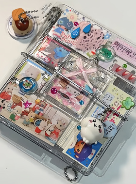 小红书同款透明m5活页手帐本diy封面高颜值便携可拆卸学生记事本