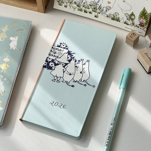 2026年新款 日程本姆明手账本高颜值学生周计划打卡日记事笔记本子