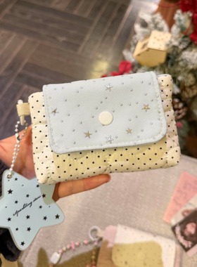 烫银星星银行卡包证件收纳包女款ccd相机包高颜值耳机零钱包便携