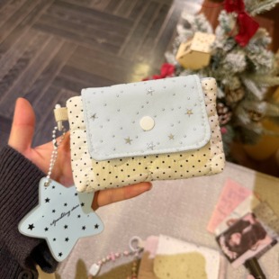 烫银星星银行卡包证件收纳包女款 ccd相机包高颜值耳机零钱包便携