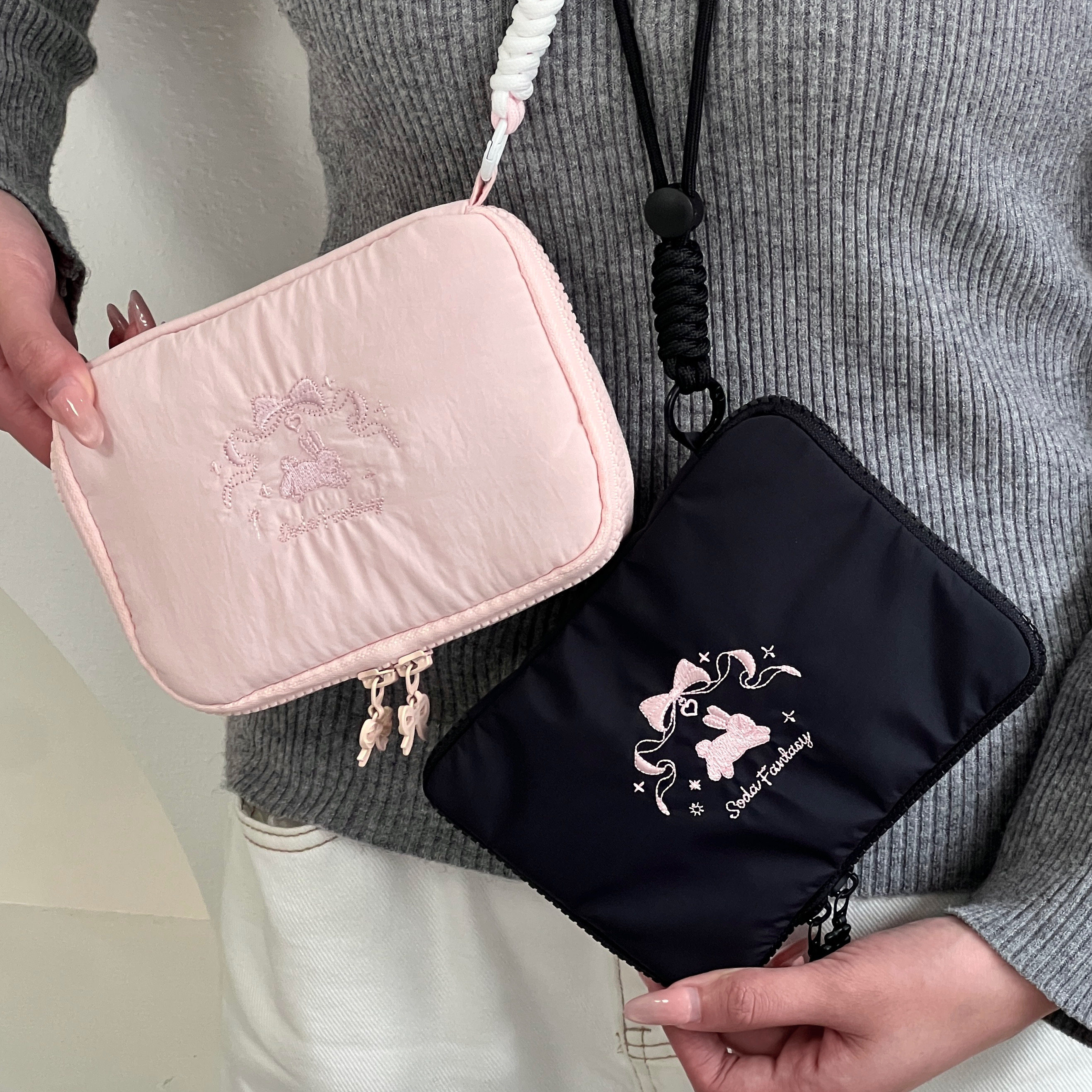 芭蕾兔卡包证件收纳包挂脖款高颜值旅行小型护照夹便携杂物收纳包,收纳整理,卡包/证件包,淘宝优惠券,粉丝福利购,淘宝优惠卷