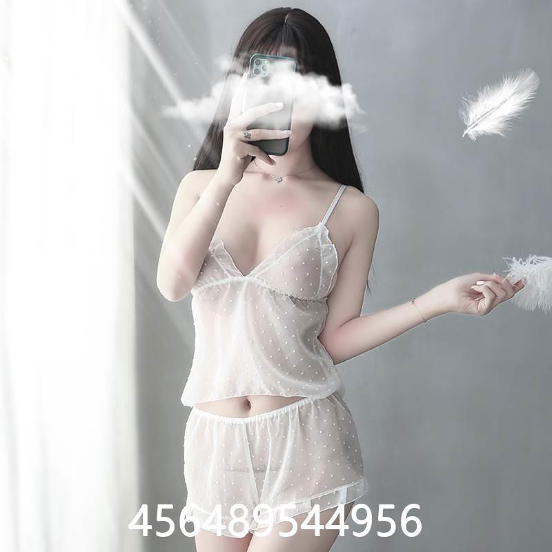 香黛兒熱賣(mài)內(nèi)衣刺激感誘惑高端蕾絲睡衣女不露背綁帶套裝睡裙家居