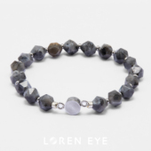 LOREN 送男女朋友礼物 磁吸手串夏季 EYE 闪光石手链男女同款