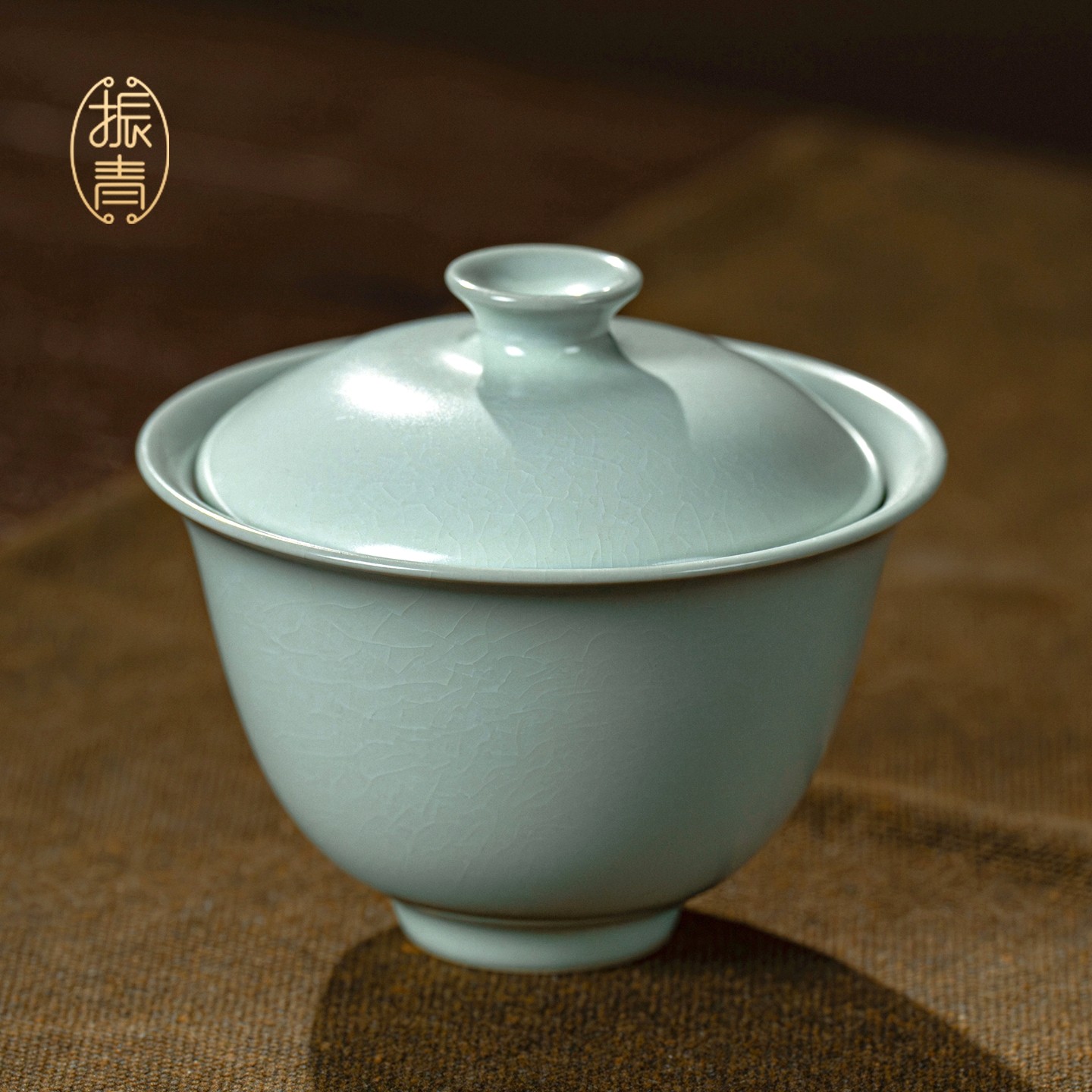 汝窑二才盖碗开片可养手工陶瓷敬茶碗家用泡茶碗中式功夫茶具茶碗,餐饮具,盖碗,淘宝优惠券,粉丝福利购,淘宝优惠卷