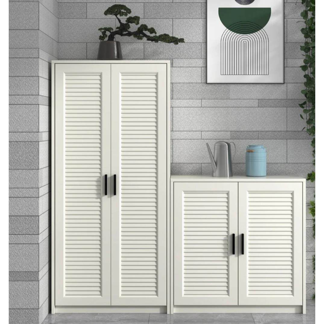 全屋家具定制铝合金透气百叶门饰面板假百叶移门阳台户外框架门