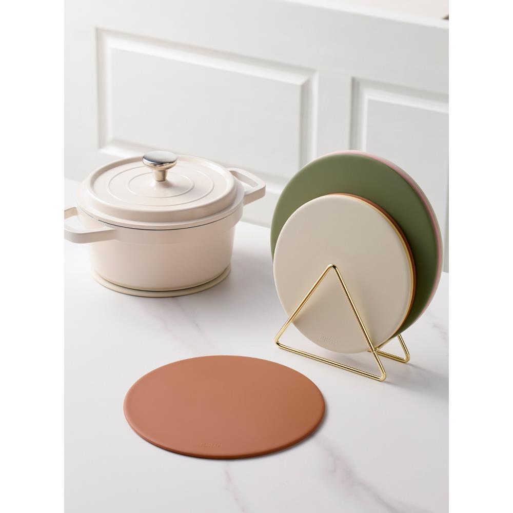 米立风物圆形硅胶防烫防滑垫子家用碗垫杯垫盘垫隔热垫餐桌垫锅垫