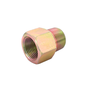 英制内外丝补芯高压油管1/2寸液压高压转换接头锥螺纹直接4分6分