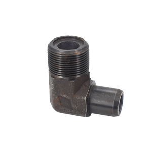 焊接式端直通直角弯头O型碳钢液压单丝一体18/22/14光杆焊管接头