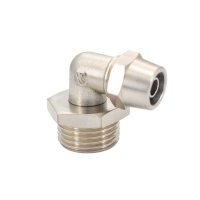 铜镀镍快拧可旋转弯头规格齐全