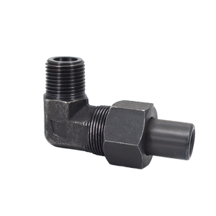 JB971-77液压焊接式直角弯头管接头90度活动螺母焊接连体铁管弯头