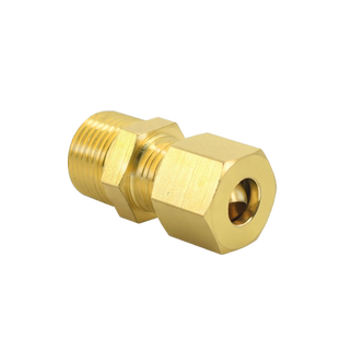 加厚铜卡套外丝直接高压加湿器铜管接纺织机配件2/4分-6/8/铜接头