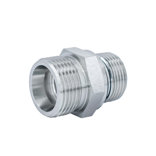 永华标准镀锌1CB-WD英制直通24度锥卡套密封过渡高压油管液压接头