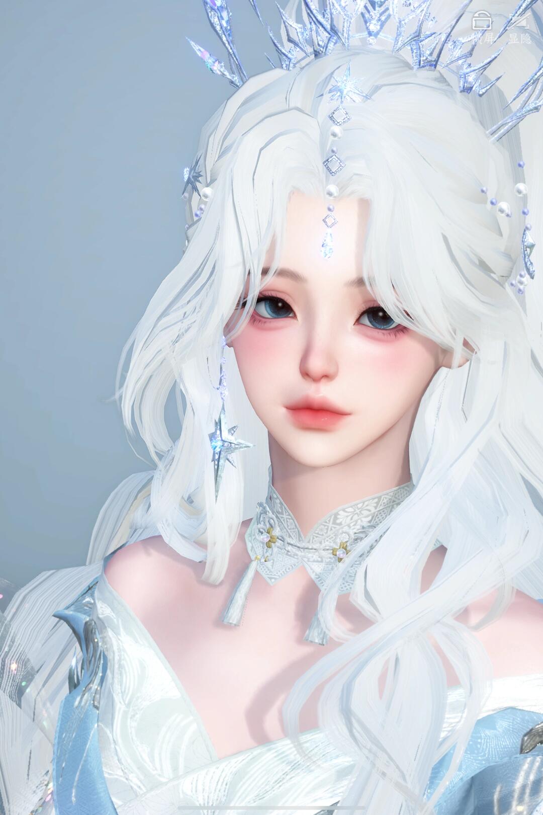 织星袂 逆水寒手游捏脸 铁衣素问九灵神相龙吟血河碎梦女通用图片