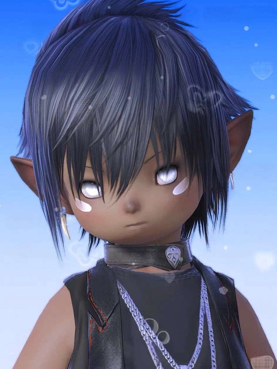 【7.0捏脸】FF14捏脸数据 公肥捏脸 黑皮冷酷公肥 拉拉菲尔族男性