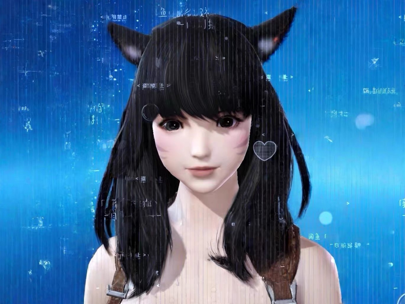【QQ14捏脸】最终幻想14水晶世界猫娘捏脸 可爱猫娘 ff14手游猫娘