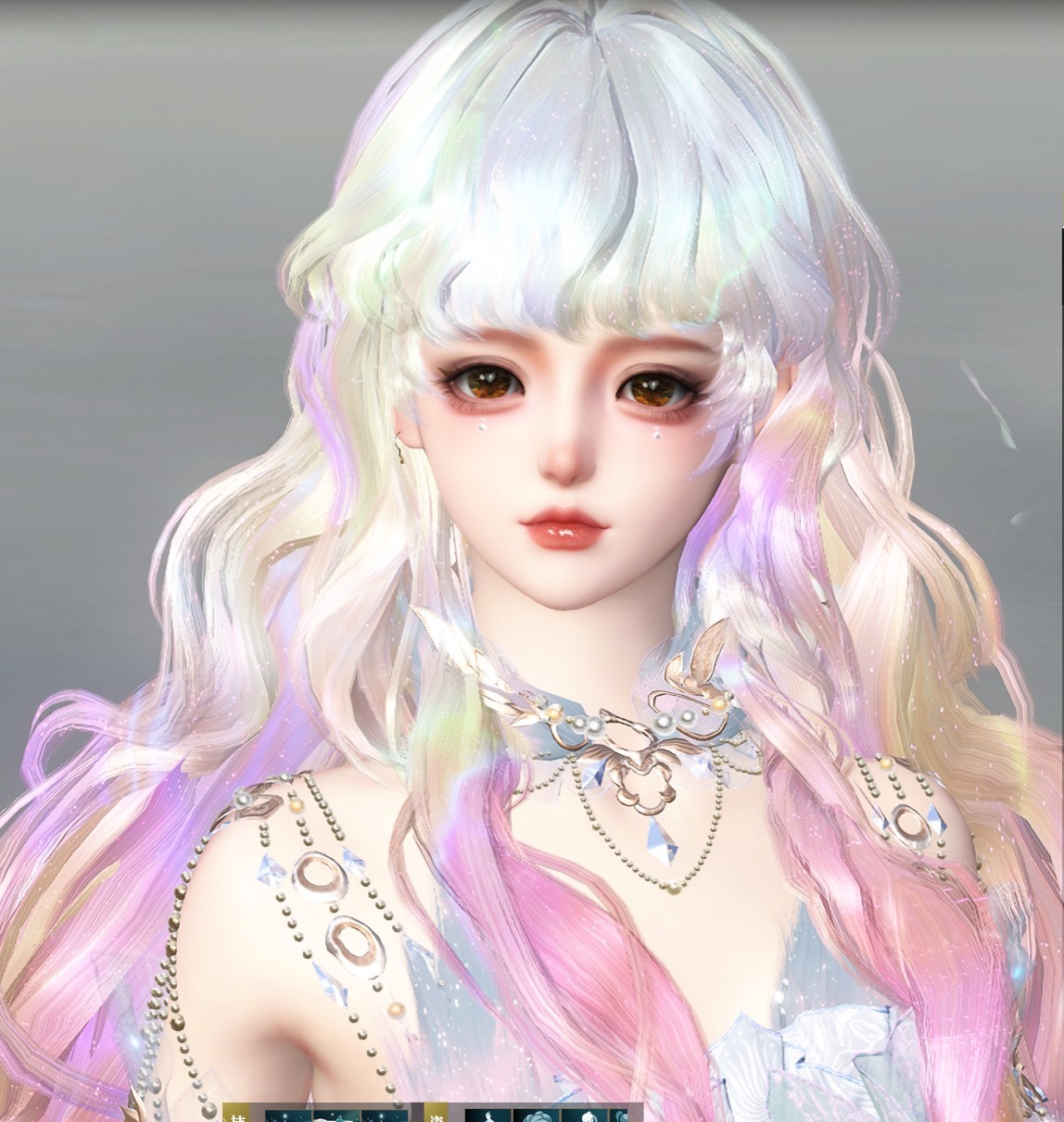 狐夭夭【狐妖】逆水寒OL端游捏脸女小体型 素问碎梦九灵荒羽