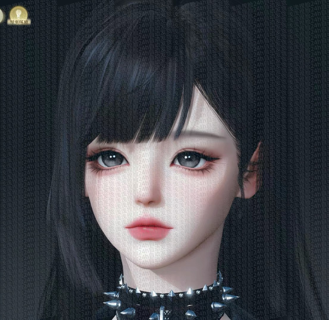 熊哒哒 逆水寒OL端游捏脸女  适合素问等小体型 黄金服通用捏脸