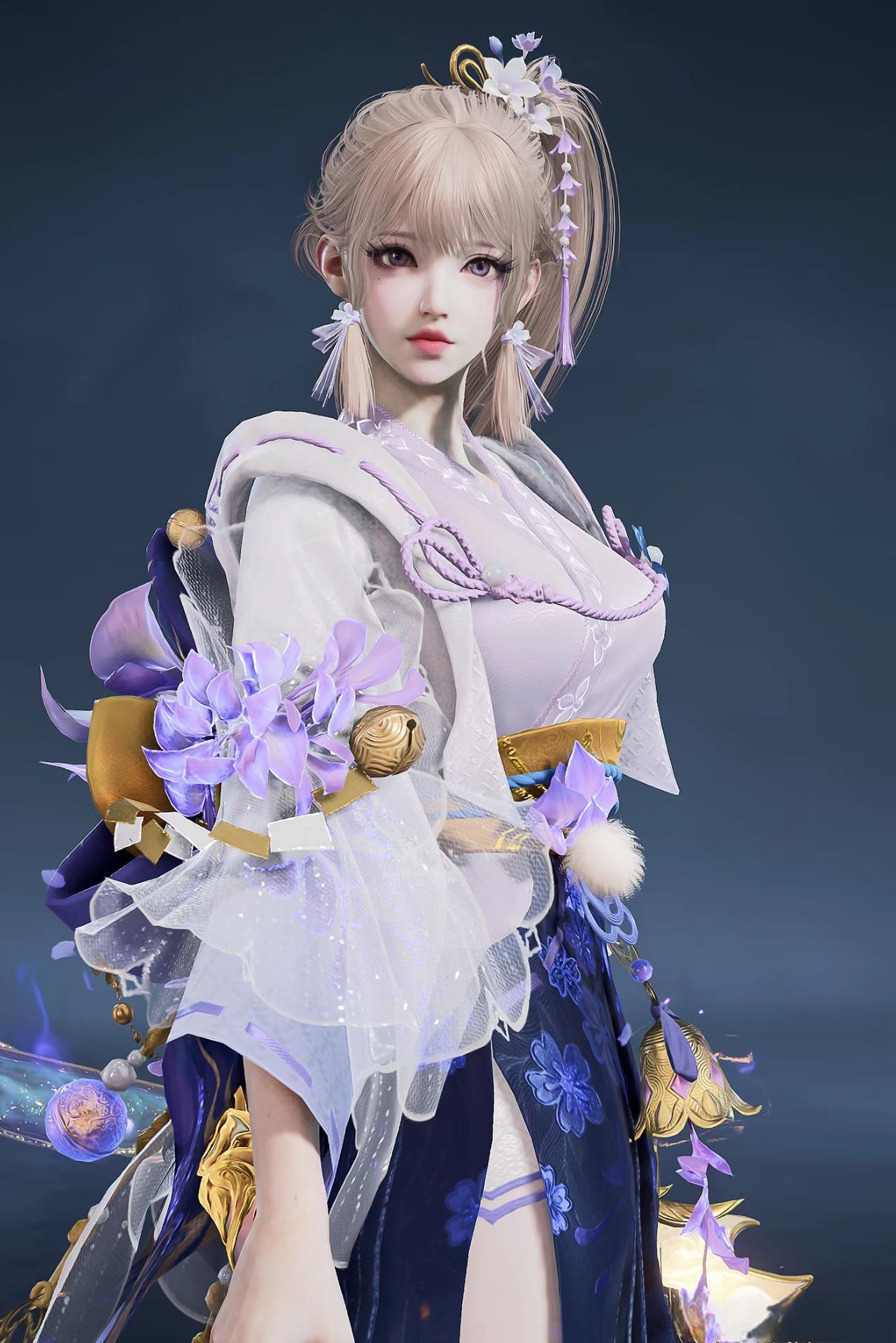 【秒发】紫藤花 胡桃捏脸｜永劫无间端游手游通用捏脸数据