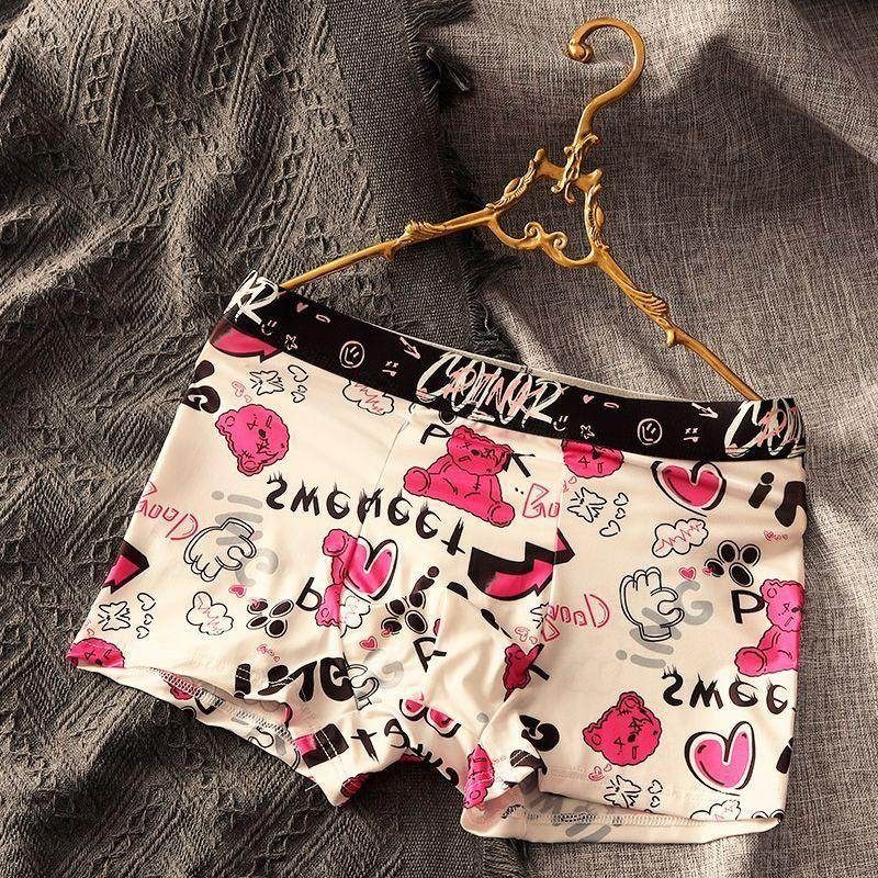 卡通冰丝男士内裤男个性印花平角裤男生男款短裤头夏季潮流四角裤,运动服/休闲服装,运动内裤,淘宝优惠券,粉丝福利购,淘宝优惠卷