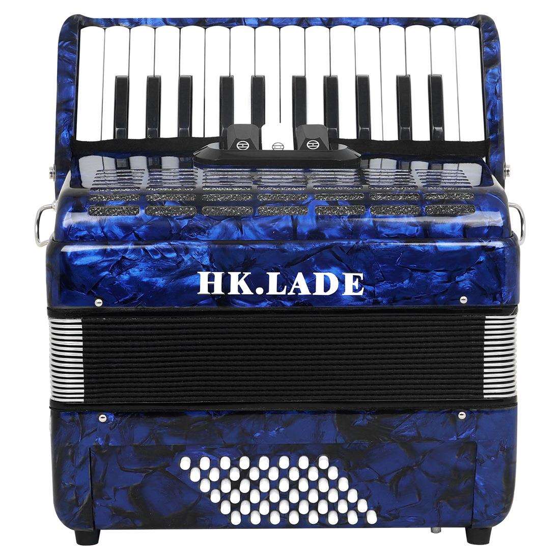 HK.LADE26键48贝斯变音专业手风琴三排簧48贝司学生成人演奏乐器