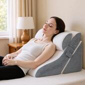 3件套睡眠床楔形抱枕可调节记忆泡沫用于缓解后腿疼痛