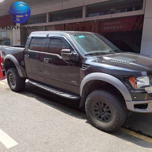 车窗雨眉档遮雨板黑武士改装 适用于福特F150晴雨挡2009 2014款