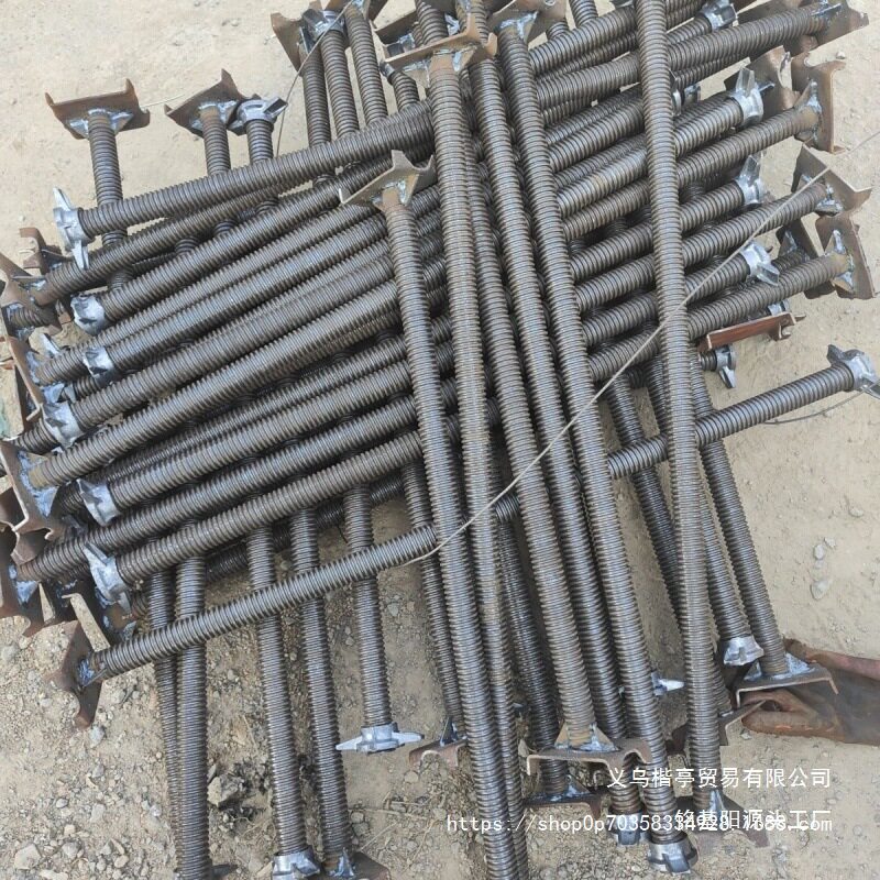 顶托建筑支撑丝杠钢管可调节空心底拖实心上托油托顶丝脚手架底座