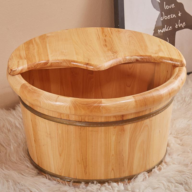 香柏木足浴桶泡脚桶实木洗脚盆木盆木桶泡脚家用保温泡脚木桶脚盆