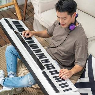 P80电子琴主机 珠江电钢琴88键重锤轻薄便携款 艾茉森 Amason
