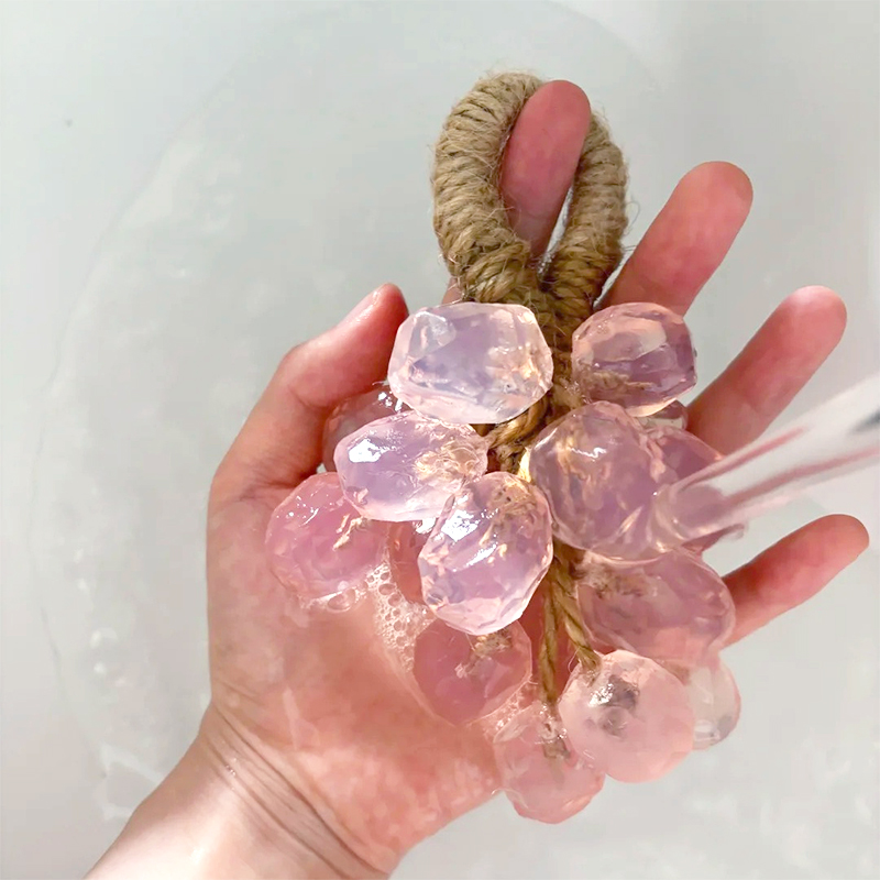 仿葡萄串香薰挂件香皂手工diy