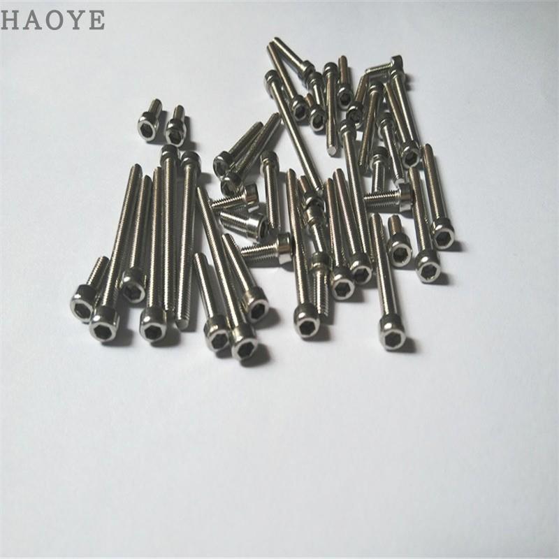 201不锈钢 杯头内六角螺丝 圆柱头内六角螺栓 内六角机丝 M3