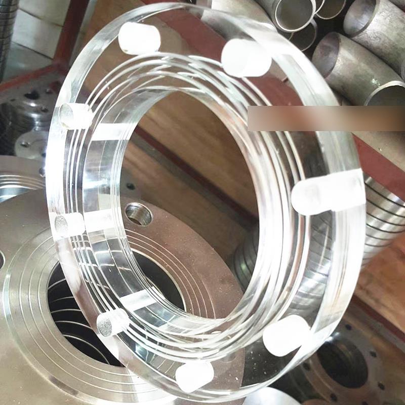 欧标油罐车下装口卸油阀回收接头透明法兰观察视镜亚克力有机玻璃