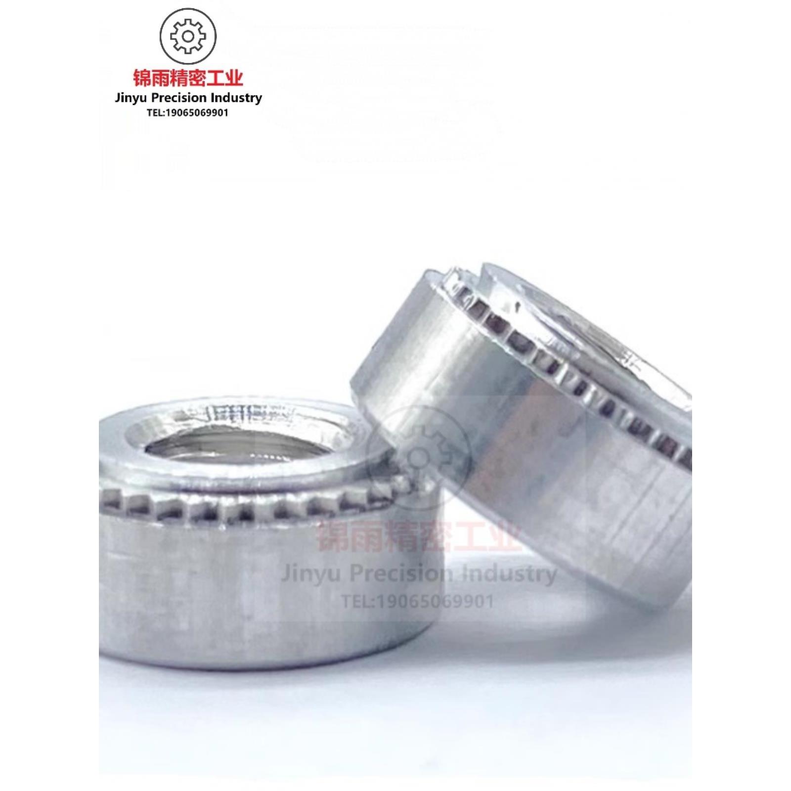 铝制压铆螺母CLA-M2M2.5M3M4M5M6M8M10-0/1/2铝合金花齿压铆螺帽