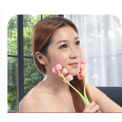 包邮达贺滚轮瘦脸按摩器瘦脸器三段提拉轮脸部瘦脸神器强效六轮器