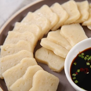 鮸鱼鱼饼温州特产大全酒店海鲜鱼糕墨鱼虾仁手工蒸熟吃必高米鱼饼