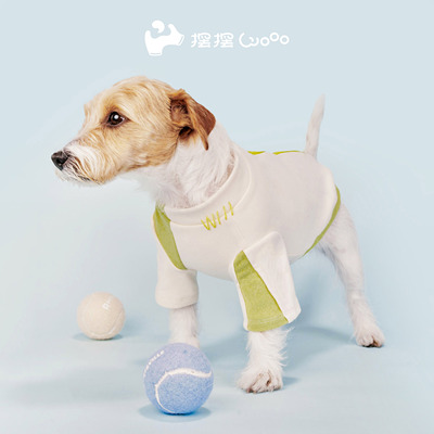 摆摆Wooo宠物跳色卫衣马尔济斯泰迪比熊中小狗猫德绒卫衣外套春秋