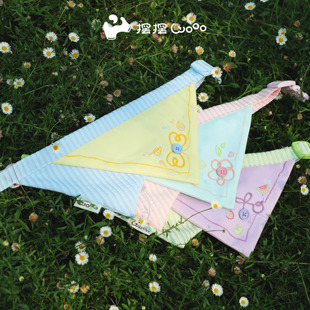 摆摆Wooo宠物猫狗条纹领巾三角巾配饰颈饰礼物撞色节日拍照出片