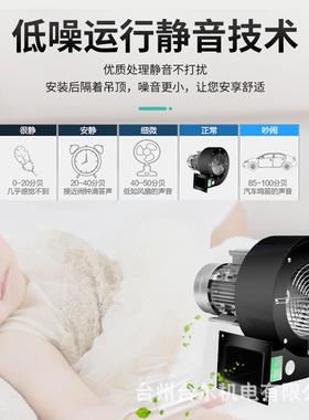 df耐高温离心风机DF-250W小型低噪音多翼式离心风机加长轴引风机